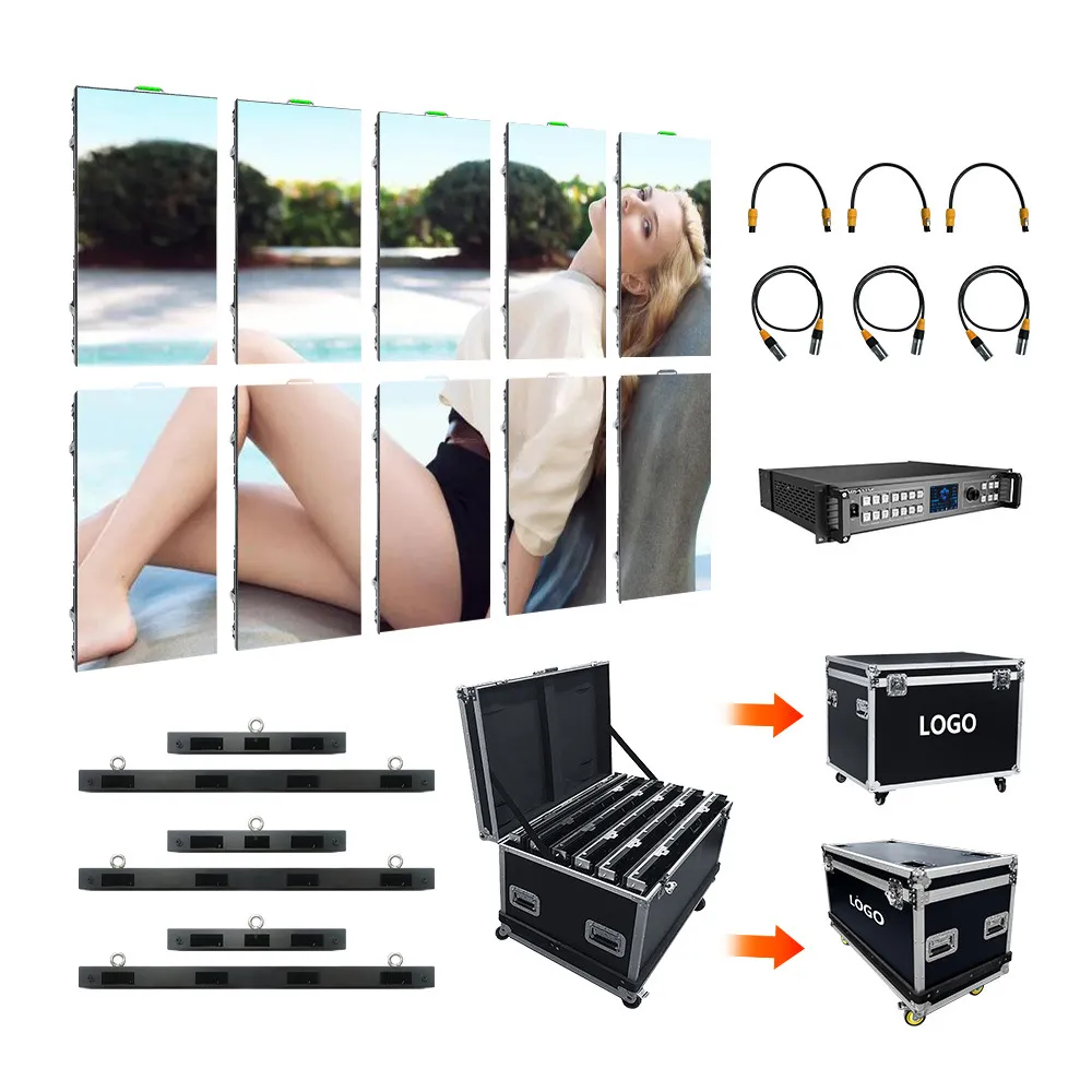 Stage LED Rental Screen, Indoor & Outdoor Portable Modular Display, Easy Disassembly & Storage, Seamless Splicing Screen for Wedding, Exhibition & Performance image 4