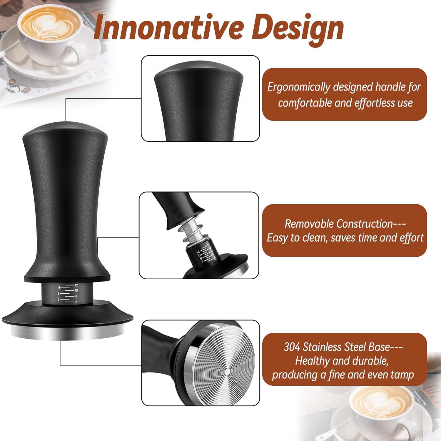 304 Stainless Steel Espresso Accessories Set image 4
