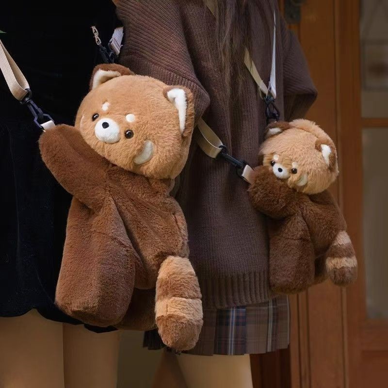 Cute Raccoon Plush Backpack
